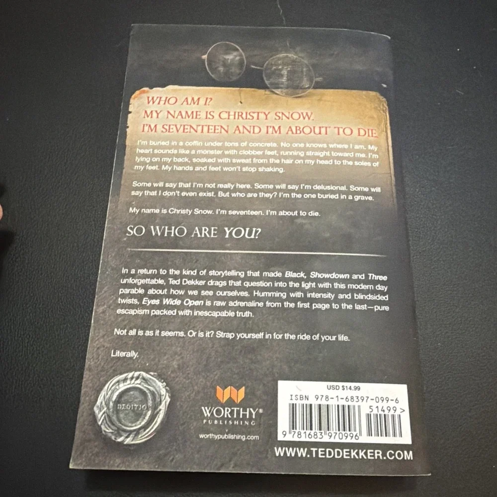 Eyes Wide Open by Ted Dekker (2014, Trade Paperback)